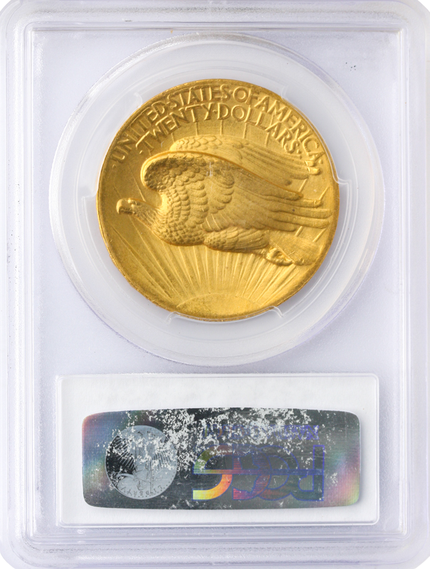 1907 $20 Saint Gaudens High Relief Flat Edge PCGS MS64 CAC +