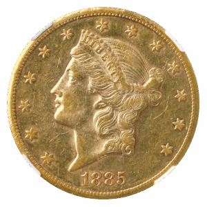 1885-CC $20 Liberty NGC XF45
