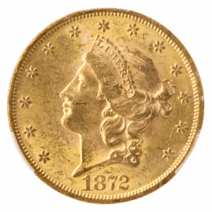 1872 $20 Liberty CACG MS61