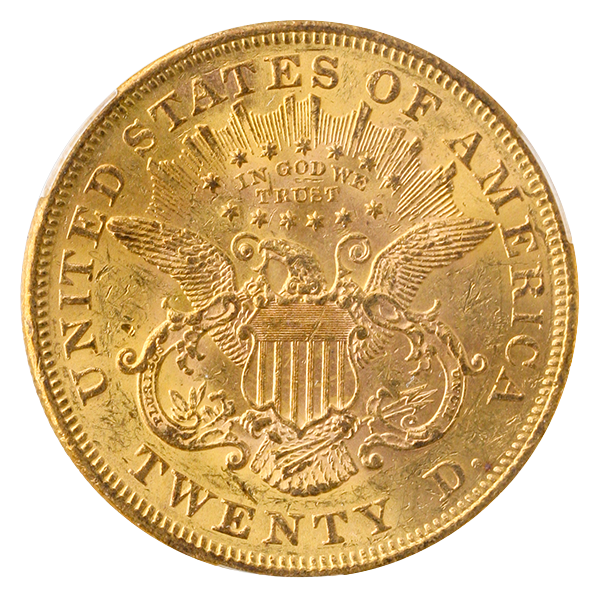 1872 $20 Liberty CACG MS61