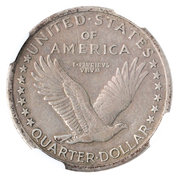 1916 Standing Liberty Quarter NGC VF25 CAC