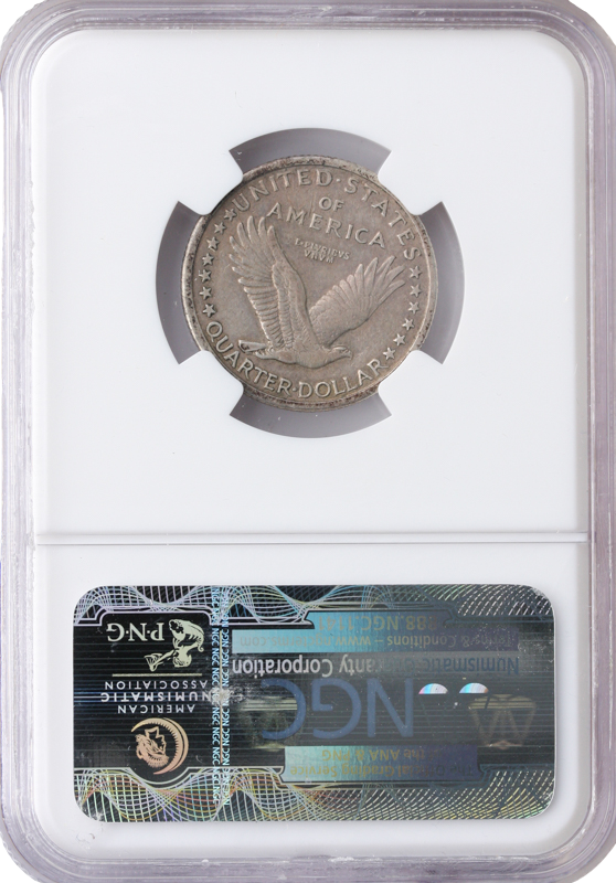 1916 Standing Liberty Quarter NGC VF25 CAC
