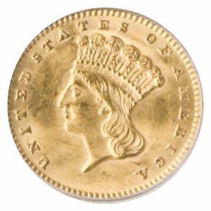 $1 Gold Type 1 Certified MS62