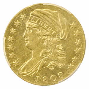1808 $2.50 Capped Bust PCGS AU55