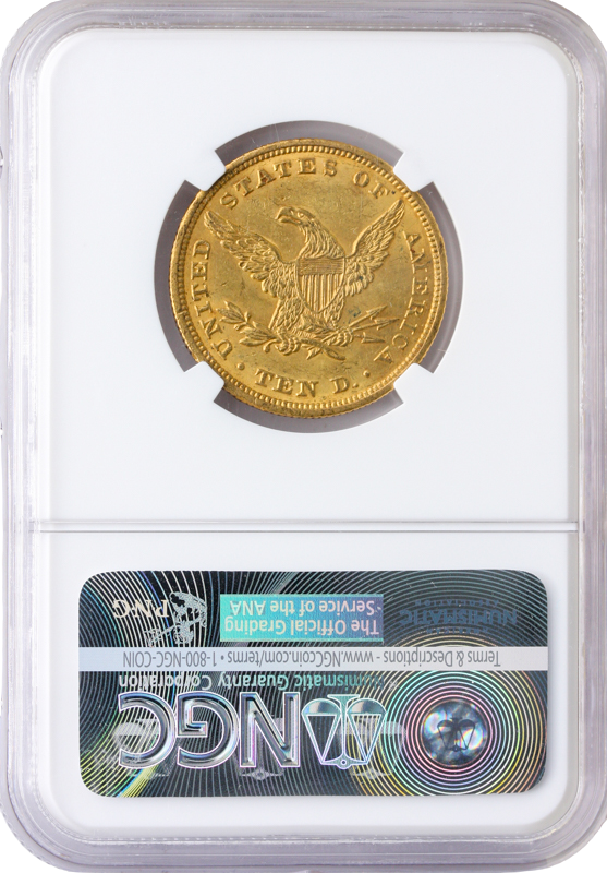 1847 $10 Liberty NGC MS61 CAC