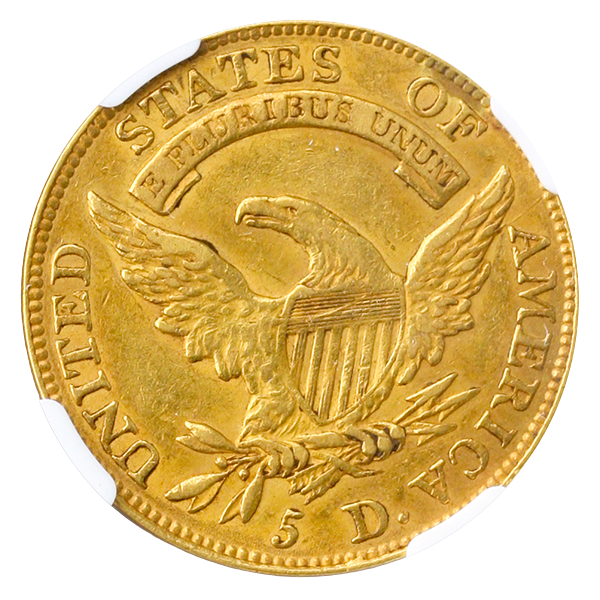 1812 $5 Capped Bust NGC AU55 CAC 1812 $5 Capped Bust NGC AU55 CAC