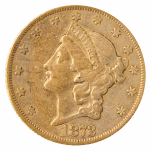 1872-CC $20 Liberty PCGS VF35 CAC