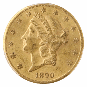 1890-CC $20 Liberty PCGS AU58 CAC