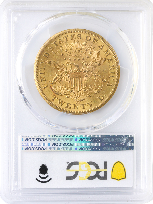 1876-CC $20 Liberty PCGS AU58 CAC 1876-CC $20 Liberty PCGS AU58 CAC