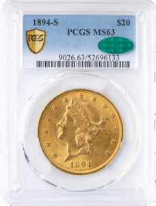 1894-S $20 Liberty PCGS MS63 CAC