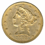 1893-O $5 Liberty PCGS MS63 CAC