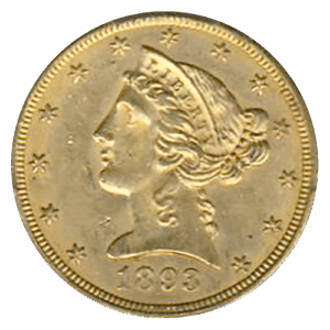 1893-O $5 Liberty PCGS MS63 CAC