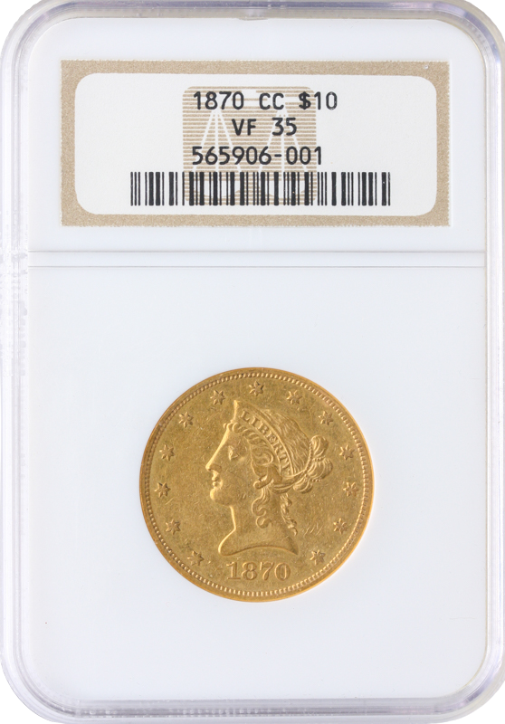 $10 LIBERTY 1870-CC NGC $10 LIBERTY 1870-CC NGC