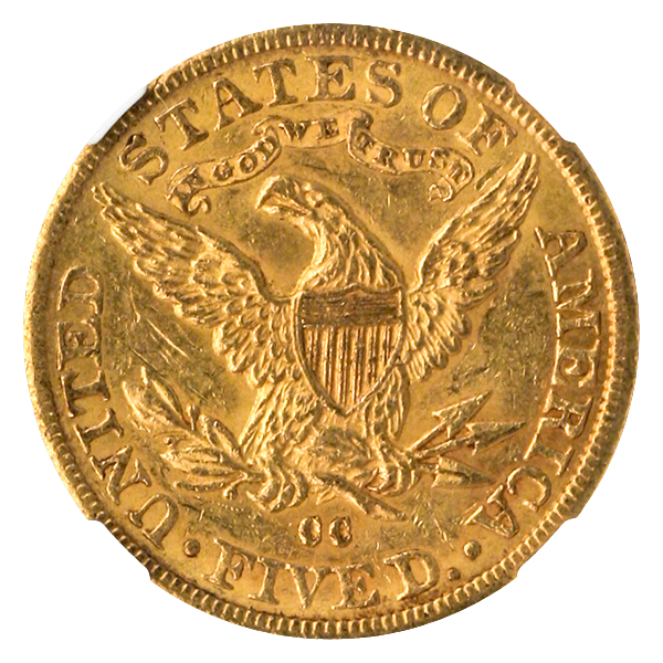 1891-CC $5 Liberty NGC MS61 CAC 1891-CC $5 Liberty NGC MS61 CAC
