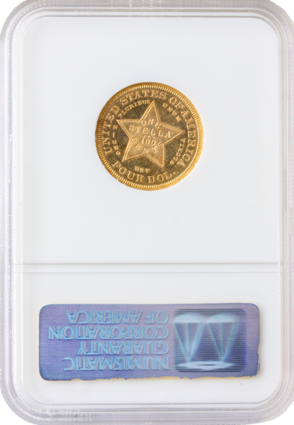 1879 $4 Flowing Hair Stella NGC PR64 CAC