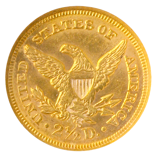 1861-S $2.50 Liberty NGC MS60