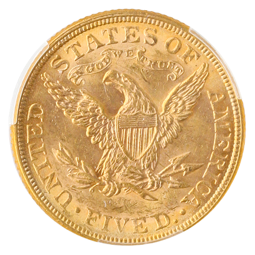 1881/O $5 Liberty CACG MS63