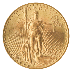 1923-D $20 Saint Gaudens PCGS MS65
