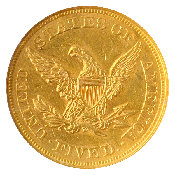 1864 $5 Liberty NGC AU58 CAC 1864 $5 Liberty NGC AU58 CAC