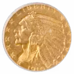 1910-D $5 Indian PCGS MS63 CAC