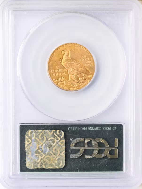 1910-D $5 Indian PCGS MS63 CAC 1910-D $5 Indian PCGS MS63 CAC