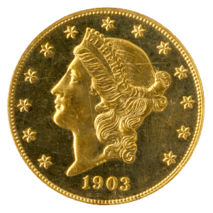 1903 $20 Liberty PCGS PR64 CAC