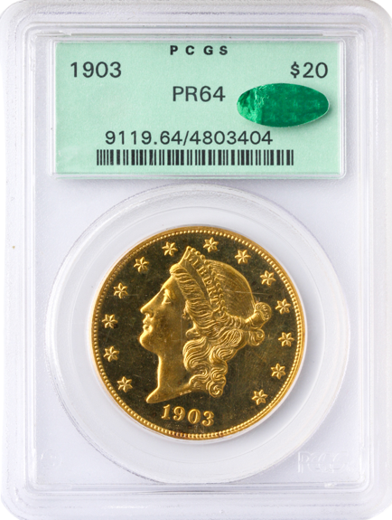 1903 $20 Liberty PCGS PR64 CAC 1903 $20 Liberty PCGS PR64 CAC