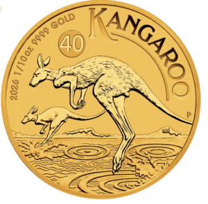 2026 1/10 oz Gold Australian Kangaroo 2026 1/10 oz Gold Australian Kangaroo