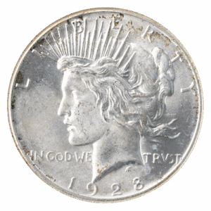 1928 Peace $1 NGC MS64