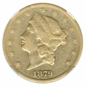 1879-CC $20 Liberty NGC XF40 CAC 1879-CC $20 Liberty NGC XF40 CAC