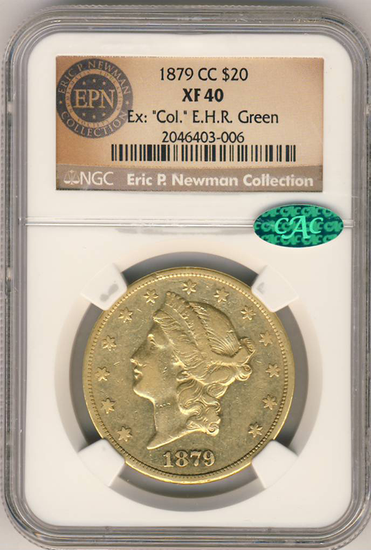 1879-CC $20 Liberty NGC XF40 CAC 1879-CC $20 Liberty NGC XF40 CAC