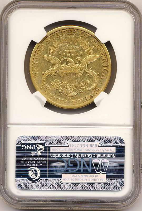 1879-CC $20 Liberty NGC XF40 CAC 1879-CC $20 Liberty NGC XF40 CAC