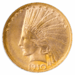 1910-D $10 Indian NGC MS65