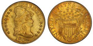 1804 $5 Draped Bust Half Eagle: Small 8 Over Large 8
