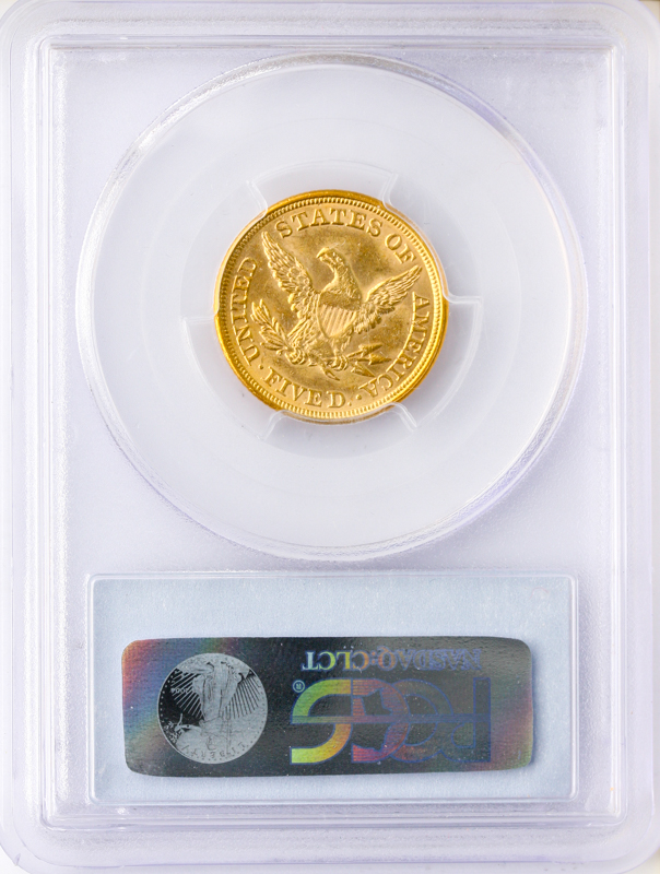 1852 $5 Liberty MS62 CAC 1852 $5 Liberty MS62 CAC