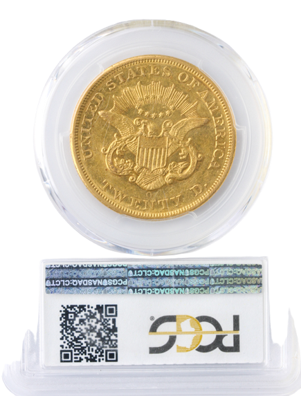 1857-O $20 Libertyy PCGS AU58 CAC 1857-O $20 Libertyy PCGS AU58 CAC