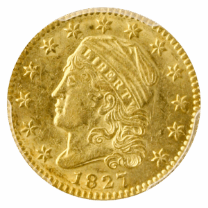 1827 $2.50 Capped Bust PCGS AU58 1827 $2.50 Capped Bust PCGS AU58