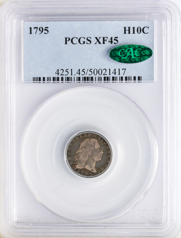 1795 Flowing Hair Half Dime PCGS XF45 CAC 1795 Flowing Hair Half Dime PCGS XF45 CAC