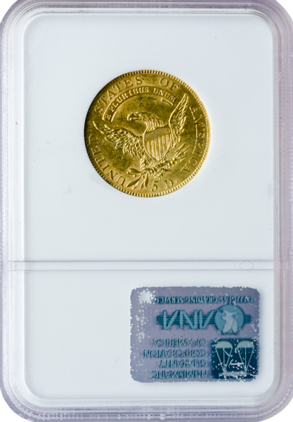 1807 $5 Capped Bust Left NGC AU55 CAC