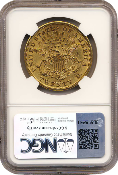 $20 LIBERTY 1869-S NGC