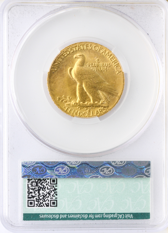 1907 $10 Indian Wire Edge CACG MS64 + 1907 $10 Indian Wire Edge CACG MS64 +