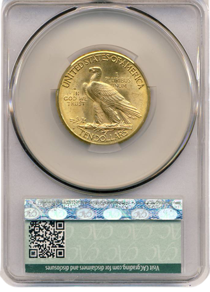 1912-S $10 Indian CACG MS65