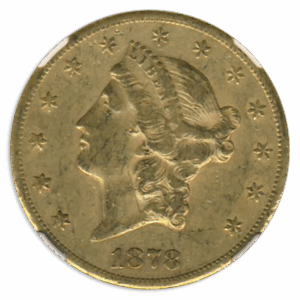 1878-CC $20 Liberty NGC XF45 CAC 1878-CC $20 Liberty NGC XF45 CAC