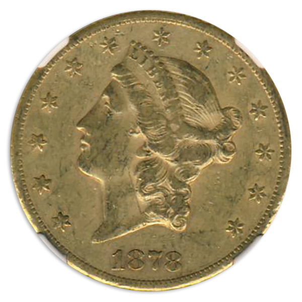 1878-CC $20 Liberty NGC XF45 CAC 1878-CC $20 Liberty NGC XF45 CAC