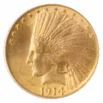 1914-D $10 Indian PCGS MS65 CAC