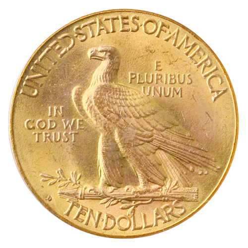 1914-D $10 INDIAN PCGS  MS65 CAC