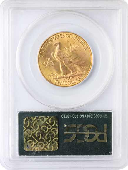 1914-D $10 INDIAN PCGS  MS65 CAC