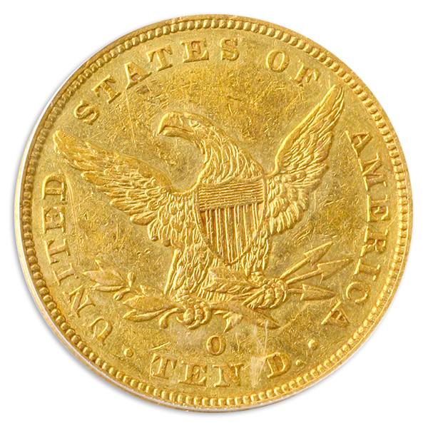 1842-O $10 Liberty PCGS AU50 1842-O $10 Liberty PCGS AU50