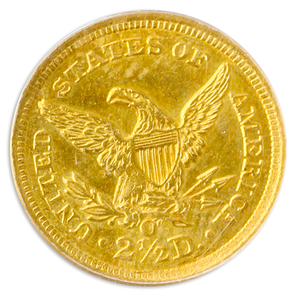 1846-O $2.50 Liberty PCGS MS61 CAC 1846-O $2.50 Liberty PCGS MS61 CAC