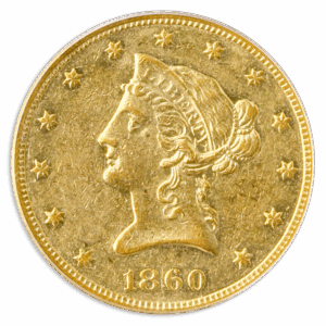 1860-O $10 Liberty PCGS AU55